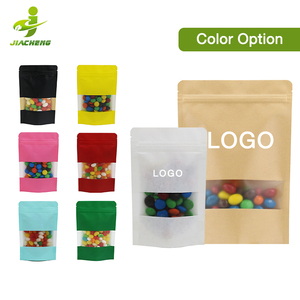 <span class=keywords><strong>Doypack</strong></span> Zip Lock Nâu Trắng Kraft <span class=keywords><strong>Craft</strong></span> GiấY ĐứNg Lên Túi Bao Bì Thực Phẩm Zipper Túi Với Cửa Sổ - Product Image 2