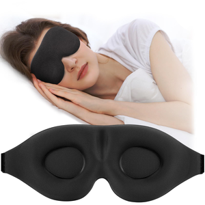 High Quality Sleep <b>Eye</b> <b>Mask</b> Black Out Sleeping Night <b>Mask</b> Lightproof 3D Contoured Cup Soft Blindfold Adjustable Gray - Product Image 1