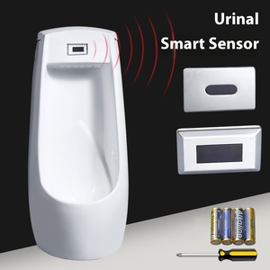 Matte cảm biến tự động đỏ bừng nước tiểu thiết bị vệ sinh nam phòng tắm gốm với brass và ABS tự động tuôn ra các bộ phận - Product Image 5