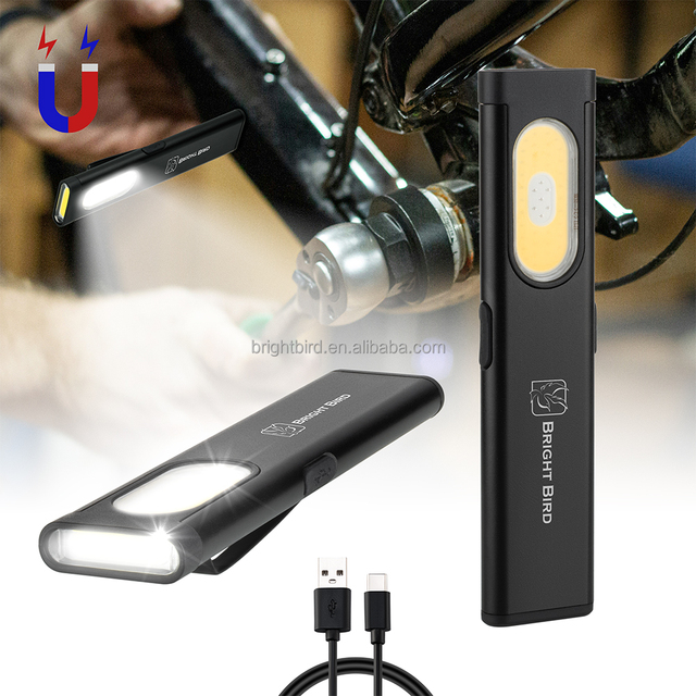 Powerful Mini Hand-Held Outdoor Magnetic COB LED Flashlight High Quality 5 Modes Torch Custom EDC Logo Clip Waterproof