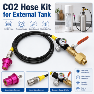 Manguera de CO2 Zimakyfa de 150 cm de Largo para Conexión Rápida DUO Terra Art, Máquina de Soda, Tanque Externo de Gas para Uso Doméstico - Product Image 4
