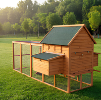Poulailler de luxe moderne et éco-responsable en bois à plusieurs niveaux pour poules et animaux de compagnie, cage à volailles toutes saisons pour jardin