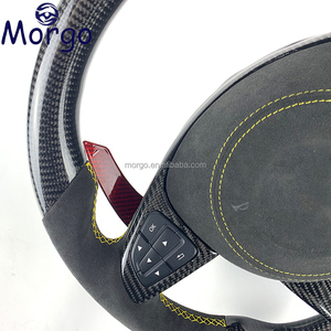 พวงมาลัยรถยนต์สำหรับเมอร์เซเดส-เบนซ์ <span class=keywords><strong>C63</strong></span> C43 <span class=keywords><strong>AMG</strong></span> <span class=keywords><strong>W202</strong></span> W213 W205 W210 W204 CLS CLA GLA คลาส คาร์บอนไฟเบอร์ - Product Image 4