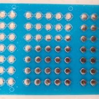 Matrice de dôme en métal rond de 6mm avec claviers et claviers en film PET résistant à la chaleur de 10mm pour écouteurs