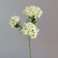 Groothandel Kunstmatige Real Touch 3-takkige Sedum-besbloemenstelen voor bruiloftsdecoratie op tafels