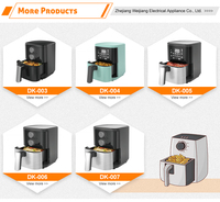 Harga pabrik 1500w kapasitas tinggi layar sentuh disesuaikan penggorengan udara daya Digital penggorengan udara pintar