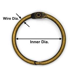 YIWANG красочные навесные кольца, связывающее кольцо, свободные листовые связывающие кольца для карт-вспышек - Product Image 4