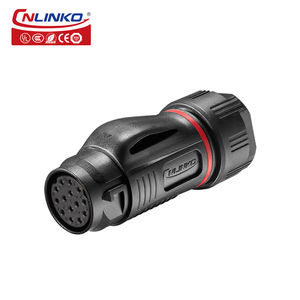 Cnlinko M20 Pbt Nhà Ở Nam Cắm Nữ Ổ Cắm Nhanh Chóng Adapter <span class=keywords><strong>14</strong></span> Pin Không Thấm Nước Cáp Điện Kết Nối - Product Image 3