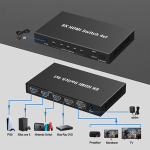 Commutateur <span class=keywords><strong>HDMI</strong></span> 2.1 8K 4 entrées 1 sortie VRR CEC <span class=keywords><strong>ARC</strong></span> HDCP2.3 HDR10 Télécommande IR pour TV QLED Vision - Product Image 5