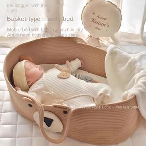 Panier de bébé en plastique portable <span class=keywords><strong>lit</strong></span> de panier de décharge de voiture de sécurité pour les nouveau-nés pour les poussettes de bébé - Product Image 2
