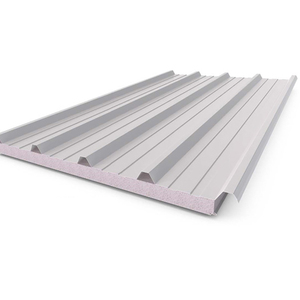波形断熱屋根シートAU標準膨張ポリスチレンEPS屋根サンドイッチパネル - Product Image 1