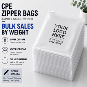 Bolsa con Cierre Hermético de CPE Esmerilado Personalizada al por Mayor para Ropa, Zapatos, Peluches, Camisetas, Pantalones, Regalos y Almacenamiento de Prendas - Product Image 1