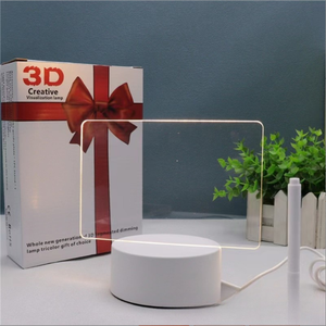Penna moderna creativa a LED per scrittura a mano piccola 3D in acrilico cancellabile cancellabile scritta luminosa per Note di bordo luce notturna - Product Image 6