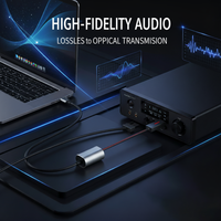Nouveauté USB-C mâle vers TOSLINK femelle câble adaptateur audio optique convertisseur SPDIF numérique pour ordinateur portable, téléphone, DAC et haut-parleur