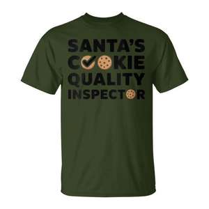 Camiseta navideña del inspector de calidad de las galletas de Papá Noel - Product Image 1