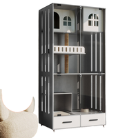 Nid de chat en bois écologique de haute qualité élégant chat maison vitrine multifonctionnel solide Construction meubles pour animaux de compagnie