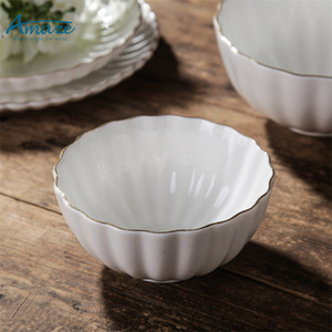 Juego de <span class=keywords><strong>tapas</strong></span> blancas redondas de lujo de estilo europeo, platos de comida de alta calidad para restaurante, catering, salsa de soja - Product Image 3