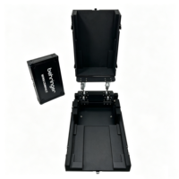 Flight case compact noir intégral OEM/ODM pour console de mixage DJ numérique, 3 portes, 4 roulettes pivotantes, étanche IP67, robuste