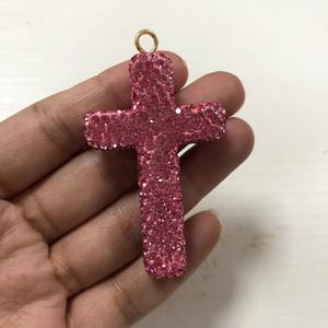 Breloques 3D en forme de <span class=keywords><strong>croix</strong></span>, colorées et brillantes, entièrement ornées de strass, pour loisirs créatifs, accessoires de pendentifs et décorations pour coques de téléphone - Product Image 6