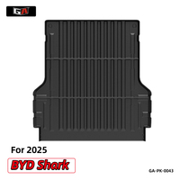 Tapis de coffre 3D en TPE imperméable pour BYD Shark 2025 RHD, facile à nettoyer, durable, sur mesure, accessoires auto