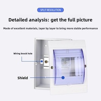 Boîte de distribution de type ouvert, étanche, pour usage domestique, petite boîte électrique, boîte de commande électrique, boîte de circuit avec disjoncteur