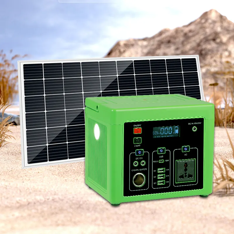 Alltop Prix bas Petit 300w 500w Stockage d'énergie Batterie externe extérieure Station de secours Générateur solaire portable