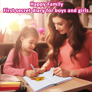 Journaux mignons avec serrure et clé pour les petits enfants, carnet secret pour écrire et dessiner - Product Image 6