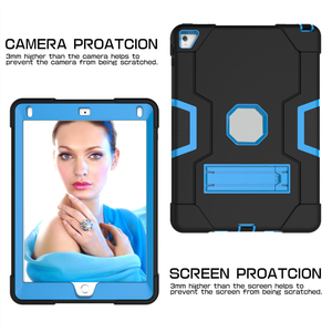 Bán Buôn Chống Sốc Rugged Armor Thiết Kế Chống-Mùa Thu Bảo Vệ Với Chân Đế Silicone Tablet Trường Hợp Đối Với <span class=keywords><strong>iPad</strong></span> 9.7 2017 2018 <span class=keywords><strong>Air2</strong></span> - Product Image 3