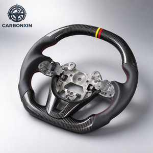 Volante Deportivo Personalizado de Cuero y Fibra de Carbono Forjada Sin Airbag para Mazda 3/5/6/8/CX-5/RX-8 (2003-2015) - Product Image 2