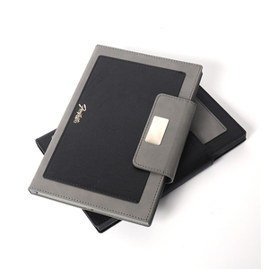 Nhà Máy <span class=keywords><strong>2025</strong></span> Tùy chỉnh màu đen màu xám kế hoạch A5 kinh doanh văn phòng máy tính xách tay da cho doanh nghiệp và quà tặng - Product Image 4