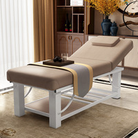 Tables de massage de beauté incurvées ergonomiques modernes personnalisées en PU Lit d'extension de spa thermique coréen pour cils Mobilier de beauté en métal pour salle de sport