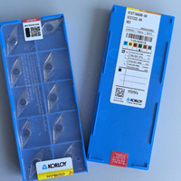 Plaquettes de tournage CNC standard en carbure de tungstène VCGT160408-AK H01, outil de tournage interne OEM Korloys 40-60HRC, revêtement céramique PVD/CVD