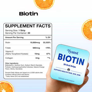 Bandes buccales de collagène et biotine OEM/ODM pour femmes adultes – Sans sucre, renforce les cheveux et les ongles, résultats plus rapides, échantillon gratuit, complément alimentaire - Product Image 6