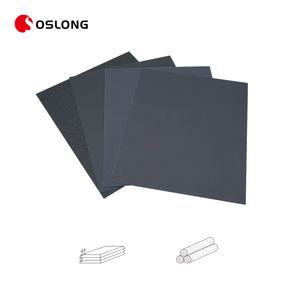 Personalizable 230*280mm 9 ''x 11'' Hojas de papel de lija seco húmedo de carburo de silicio Abrasivos de molienda negros impermeables - Product Image 4