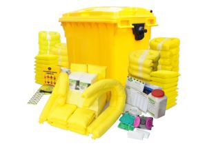 ชุดอุปกรณ์ดูดซับสารเคมี SABER ขนาด 660 ลิตร พร้อมถังเก็บแบบมีล้อ ชุดอุปกรณ์ป้องกันส่วนบุคคล (PPE) ครบชุด และสต็อกสินค้าสูงสำหรับเทอร์มินัลและดีโป - Product Image 2