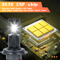 Faro LED para Auto de Alta Potencia H4 H7 H13 H11 9004 9005 9006 9007 9012, Bombilla LED para Auto Súper Brillante de 140W 12V
