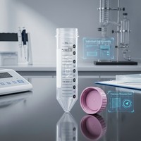 Consommables de laboratoire médical et scientifique : Tubes de centrifugation en plastique en PP, disponibles en 50 ml, 15 ml, 2 ml, 1,5 ml et 0,2 ml