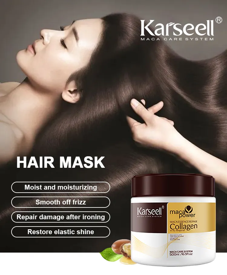 Großhandel Kollagen Haarmaske Glättung creme Brasilia nische Keratin Schokolade Haar behandlung Private Label