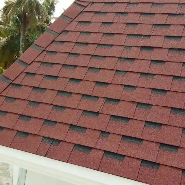 Sangobuild Asfalt Shingles Dakpannen Rode Dakshingles Brandwerendheid Aziatische Populaire Asfalt Shingles