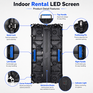 จอแสดงผลวิดีโอ LED ในร่ม P2.976 ขนาด 1000x500 สำหรับเช่าใช้งานในงานแสดงสินค้าและงานประชุม - Product Image 4