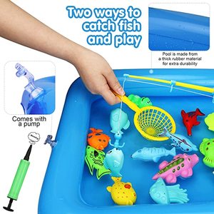 <span class=keywords><strong>Jeu</strong></span> <span class=keywords><strong>de</strong></span> <span class=keywords><strong>pêche</strong></span> <span class=keywords><strong>magnétique</strong></span> pour les tout-petits 4 jouets canne à <span class=keywords><strong>pêche</strong></span> avec aire <span class=keywords><strong>de</strong></span> <span class=keywords><strong>jeu</strong></span> gonflable bain eau <span class=keywords><strong>pêche</strong></span> jouets <span class=keywords><strong>de</strong></span> bain pour enfants - Product Image 2