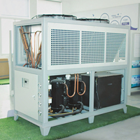 Refroidisseur industriel à air personnalisé haute puissance avec deux ventilateurs axiaux montés en hauteur pour grands équipements de soudage