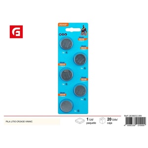 Batteria al litio Vinic CR2430, per dispositivi elettronici