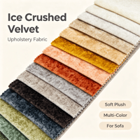 Tissu d'ameublement en velours Ice Flower de qualité supérieure, doux au toucher, durable, pour salon, meubles de maison, canapé, directement de l'usine