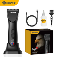 Cortadora de Pelo para Perros LILIPRO EagleP con Cuchilla en D, Set de Recortadora Eléctrica para Mascotas de Pelaje Grueso, Kit de Aseo Inalámbrico para Gatos con Pantalla LCD