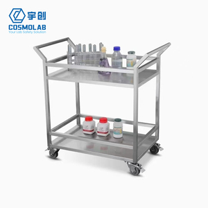 Roestvrijstalen industriële ziekenhuis-, laboratorium-, school- en medische apparatuur, instrumenten, chirurgische gereedschapswagen met wielen, CE-gecertificeerd - Product Image 2