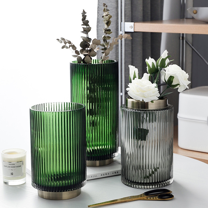 Factory Produced Wholesale Home Decor Glass Flower Vase