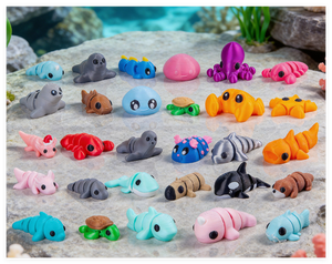 Set di Personaggi Cartoon Assortiti Personalizzati, Miniature Articolate Stampate in 3D, Giocattoli per Bambini, Antistress - Product Image 3