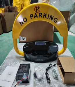 حاجز موقف سيارات من النوع D مع جهاز تحكم عن بعد، بطارية شمسية 6 فولت 4.5 أمبير، فولاذ كربوني، حماية IP67، لون أصفر - Product Image 5