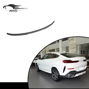 פרה-פר סיבים פחם אחורי סיבי פחמן יבש עבור bmw x6 g06 & f96 (x6m) גימור מבריק גבוה 2019-2023